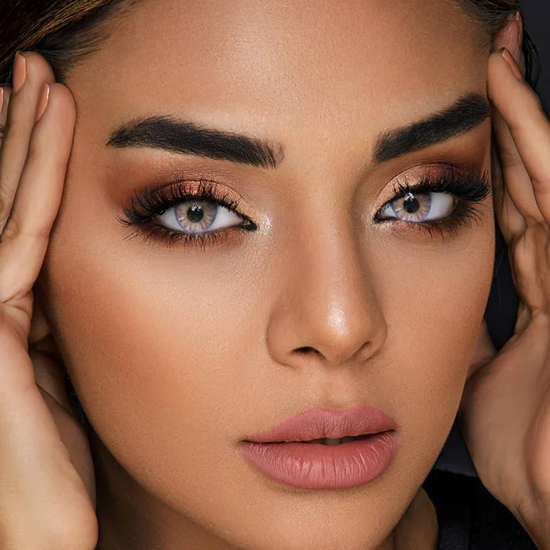 New Custom Cosmetic Day Contact Lens Fresh Lady Cosmetic Soft Eye Contacts Blue Eyes Color Contact Lenses