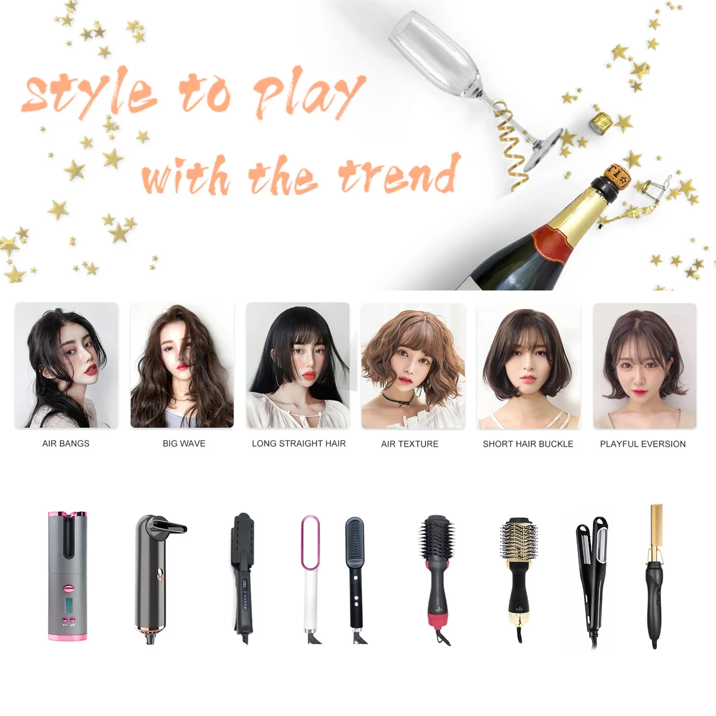Huicare Ionic Travel One Step Hair Dryer And Volumizer Professional Air Brush Straightener Rotate Dryer