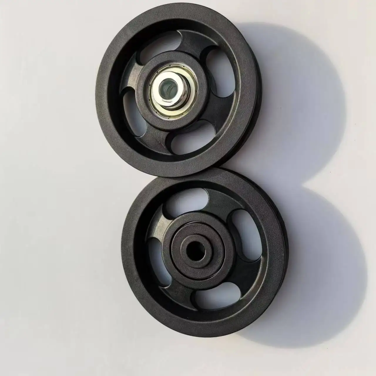 Grinding Machine Industrial Flywheels Black Plastic Nylon Wheel Pulley 90mm 100mm pulley roller wheel