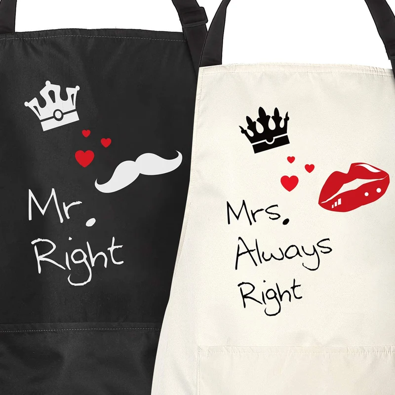 Большой инструмент Карманы регулируемый шейный ремень водонепроницаемый маслостойкий милый парный смешной гриль кухонный фартук