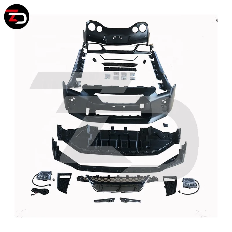 High Fitment Body Kit For 2008-2016 GTR Upgrade to 2017+ Model Front Bumper Main Grill Rear Bumper Hood Lights Side Skirts