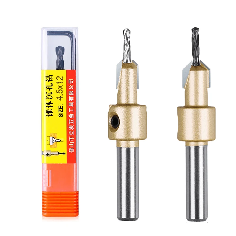 SongQi сверло для зенковки древесины с быстросменным шестигранным хвостовиком