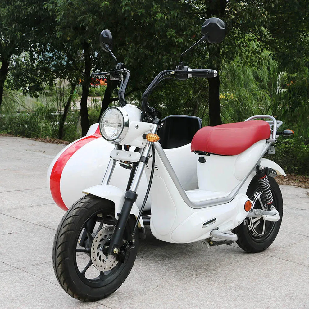 60v 500w 1000w 1500w tri wheel electric scooter New Designed Motorcycle with side tank car and can up to 21mph