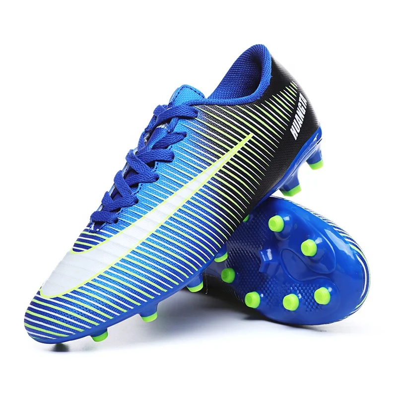 Indoor Student Training Shoes Non-slip Wear-resistant Football Boots Youth Low-cut Soccer Shoes Men OEM Accept Beautiful 1 Pair