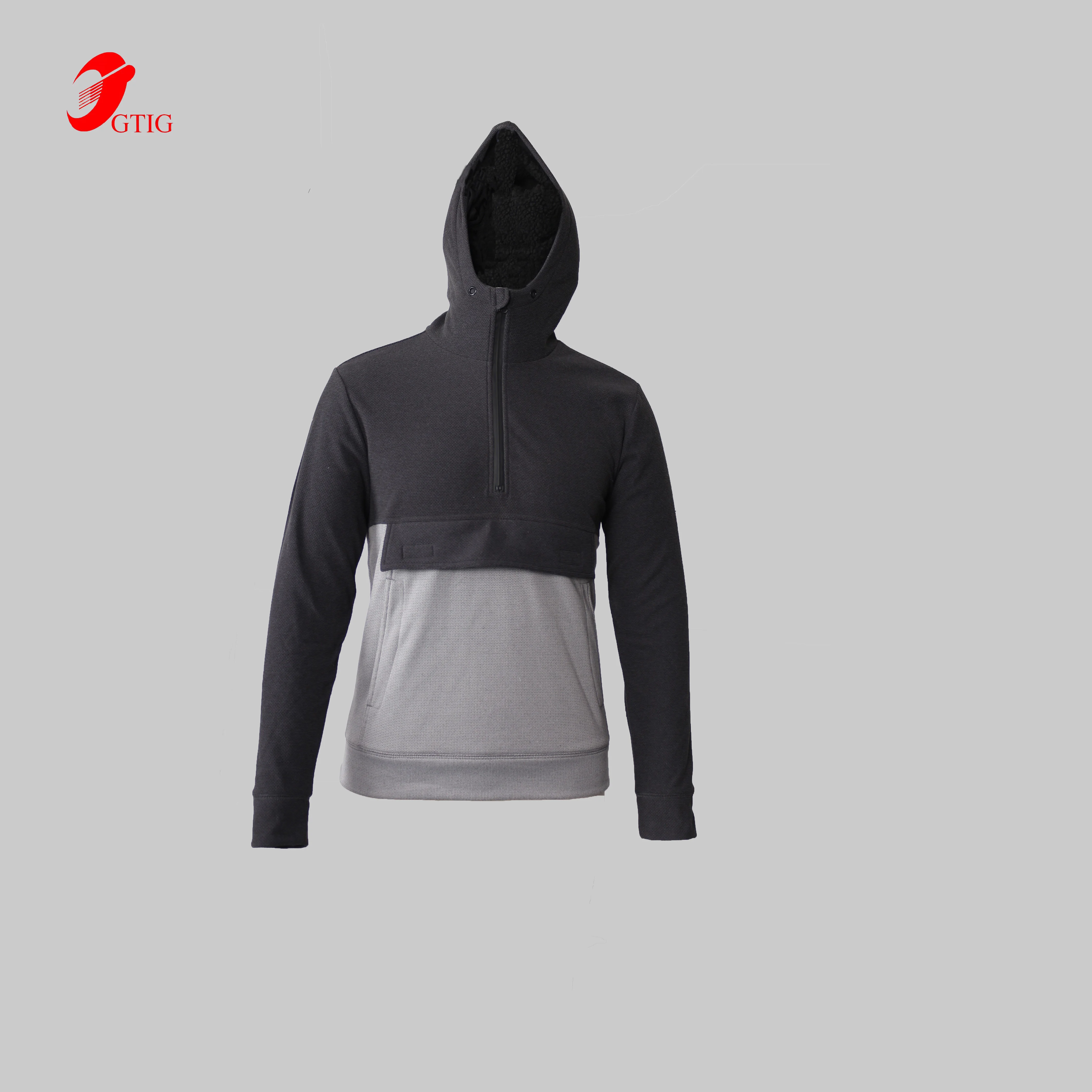 Wholesale men sweatshirt customization french terry pullover hoodies jacket