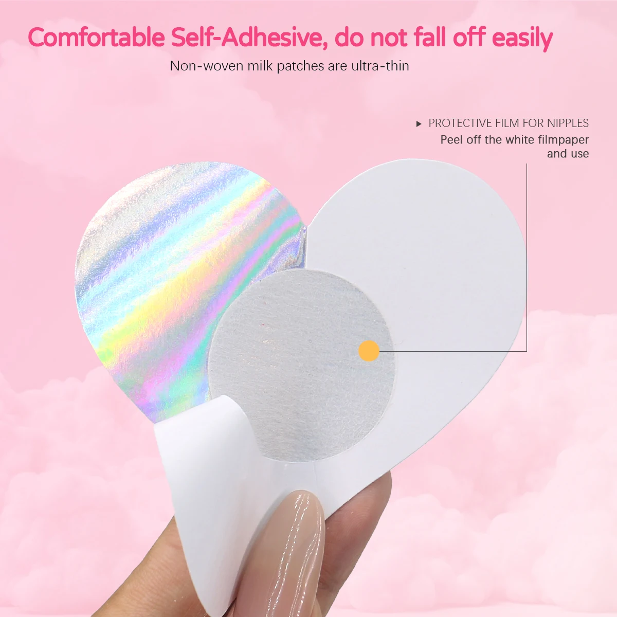 Flat Matter Women Sexy Disposable Nipple Cover Thin For Sexy Lingeries Custom Pasties Holographic Breast Petal Stickers