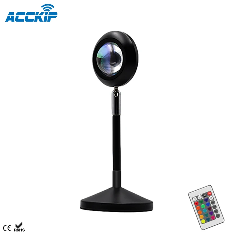 Dropshipping UFO Remote Control RGB Color LED Projection Sunset Lamp