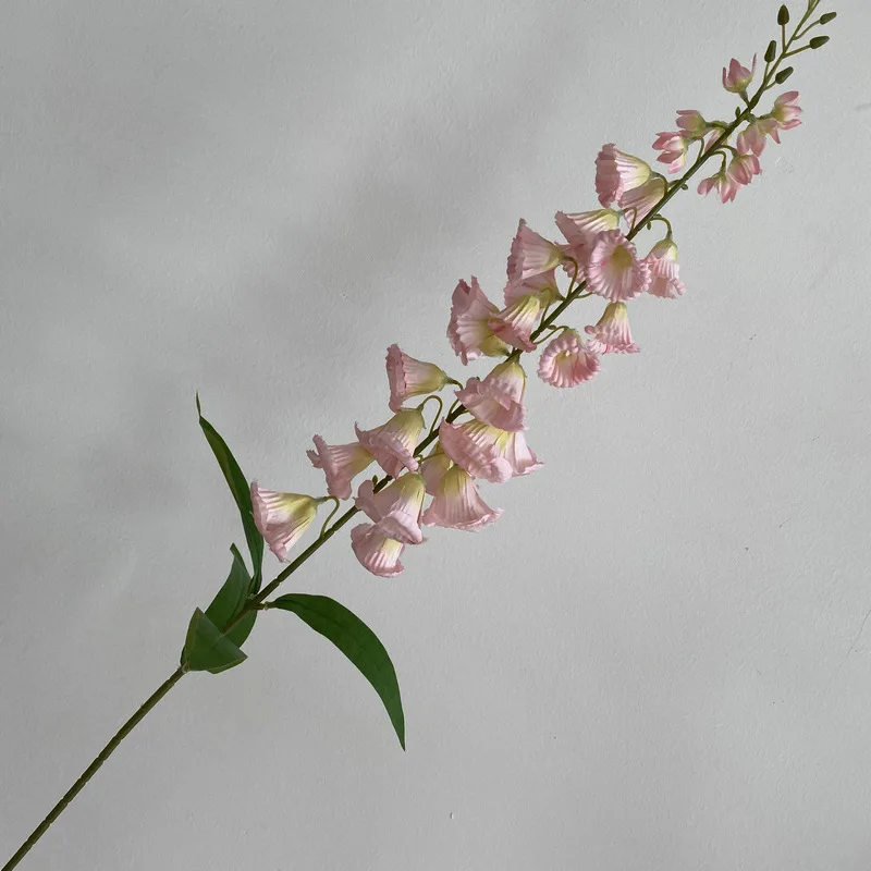 High quality B-2685 White Pink Artificial lily of the valley Silk Bellflower Decorative Indoor Hot Selling Blossom