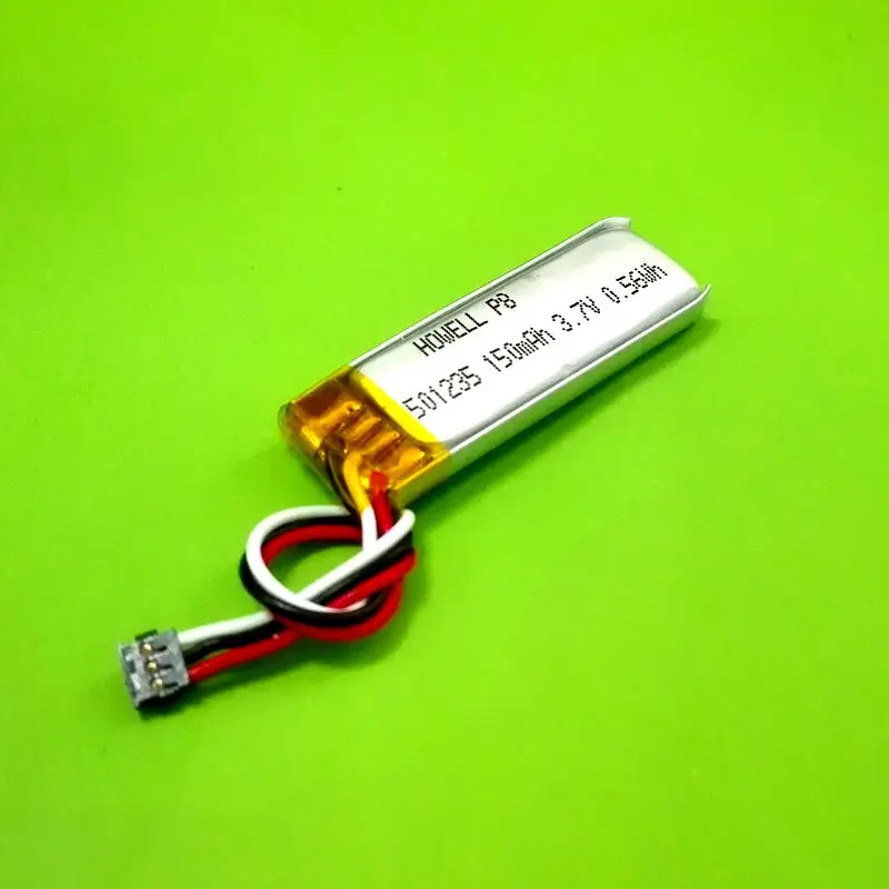 Howell Energy 20 Years Light Weight Solar Battery Lithium 701723 3.7V 150mAh Rechargeable Lipo Battery CE&ROHS Certified