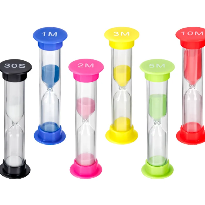 Creative Gifts Kids Plastic Hourglass 30 seconds 1 2 3 4 5 minutes Colorful Sand timer Hourglass