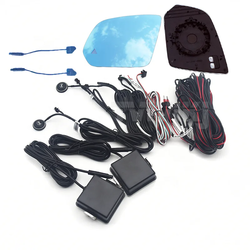 Side Rearview Mirror Blue Glass Lens blind spot assist detection For Mercedes Benz Vito V class V260 2016-2019 anti glare BSA