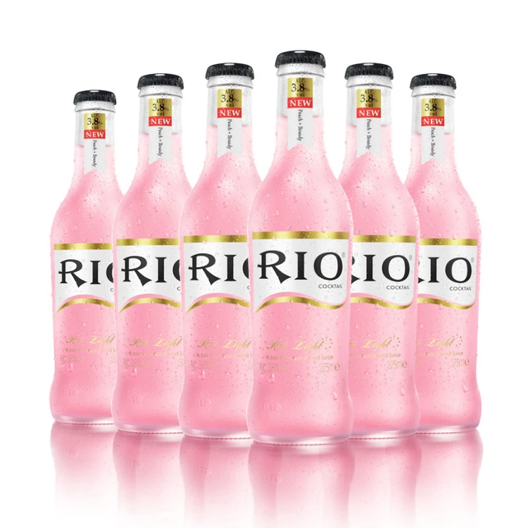 Rio Cocktail Drink Alcohol Cocktail Mixer Peach Brandy Cocktail 275ml