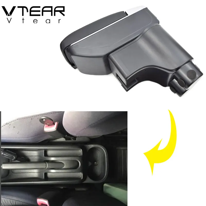 Vtear For Daihatsu terios II armrest central Store content Storage  box products interior Arm rest car-styling accessories parts