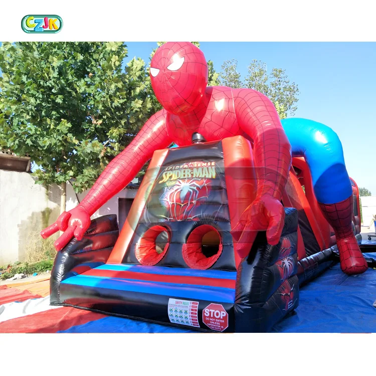 Spider Man Spiderman  China Cheap Inflatable Obstacle Course for Sale