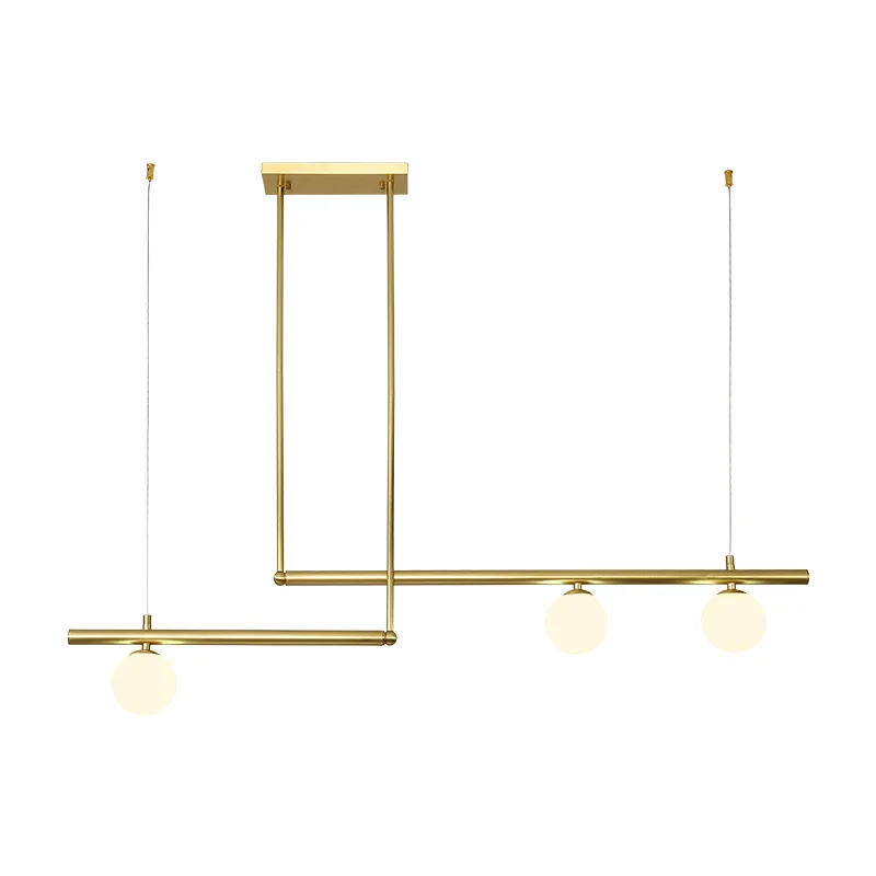 2022 Zhongshan Factory Price Chandelier Golden Frosted Glass Ball Fancy Light For Living room