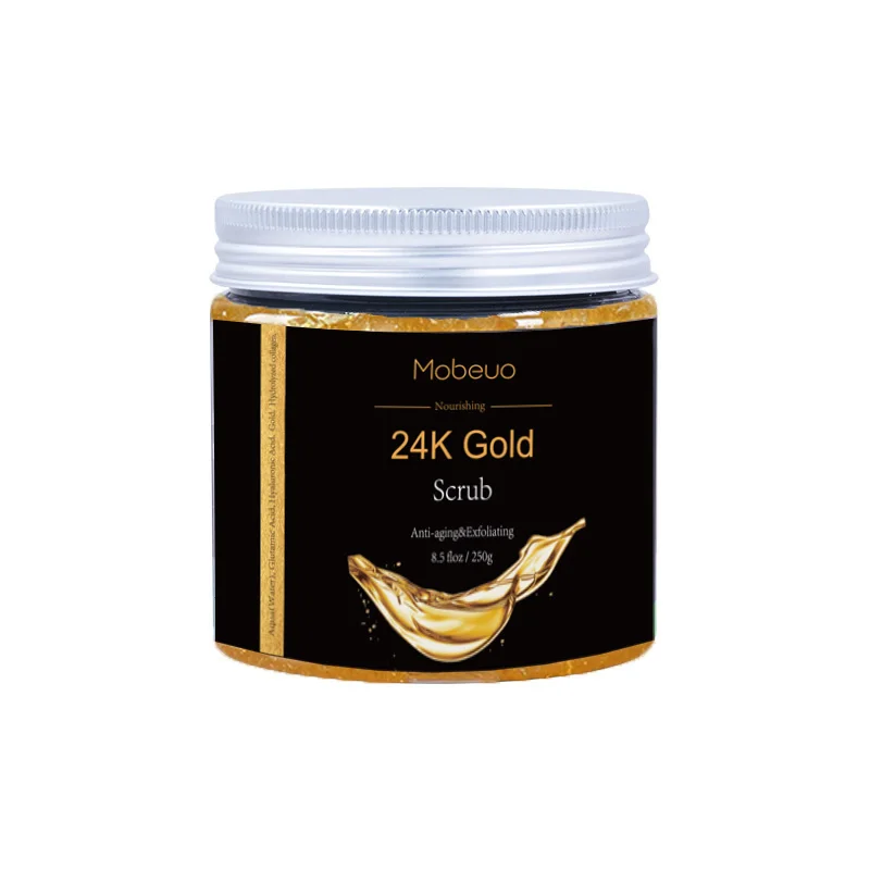 
Oem/Odm Private Label 250g 24k Gold Scrub Whitening Anti-wrinkle body scrub exfoliating batAnti-aging Exfoliating. 