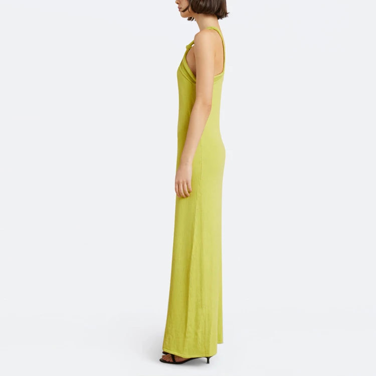 Новое поступление модные летние удобные женские платья праздничные Популярные Длинные повседневные с лямкой на шее