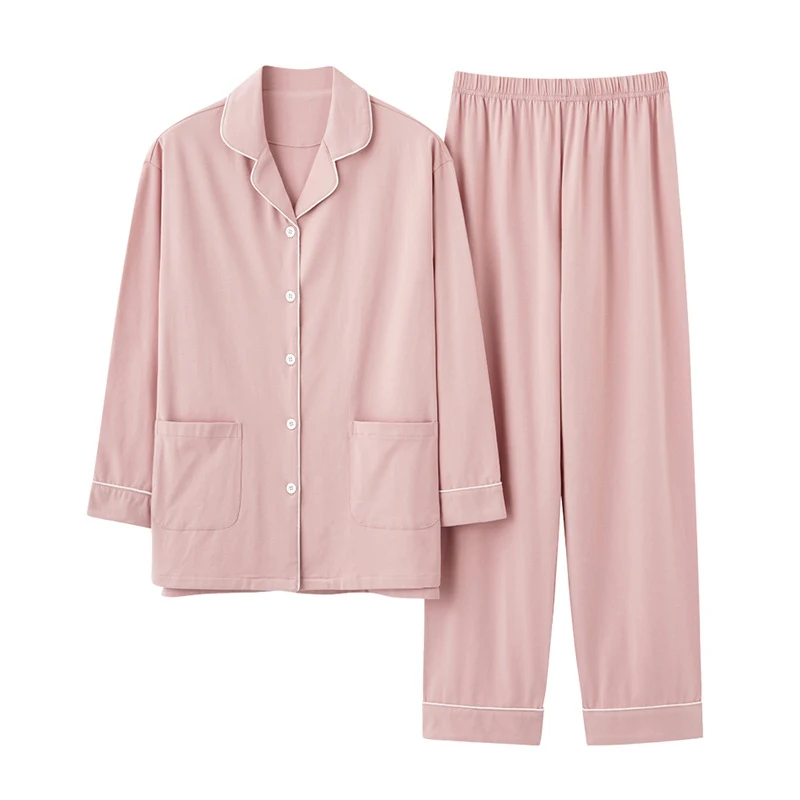 100% хлопок одежда для сна пар пижамы Новые Стильные домашние влюбленных Осень-зима Хлопковая пижама мужская комплект домашней одежды