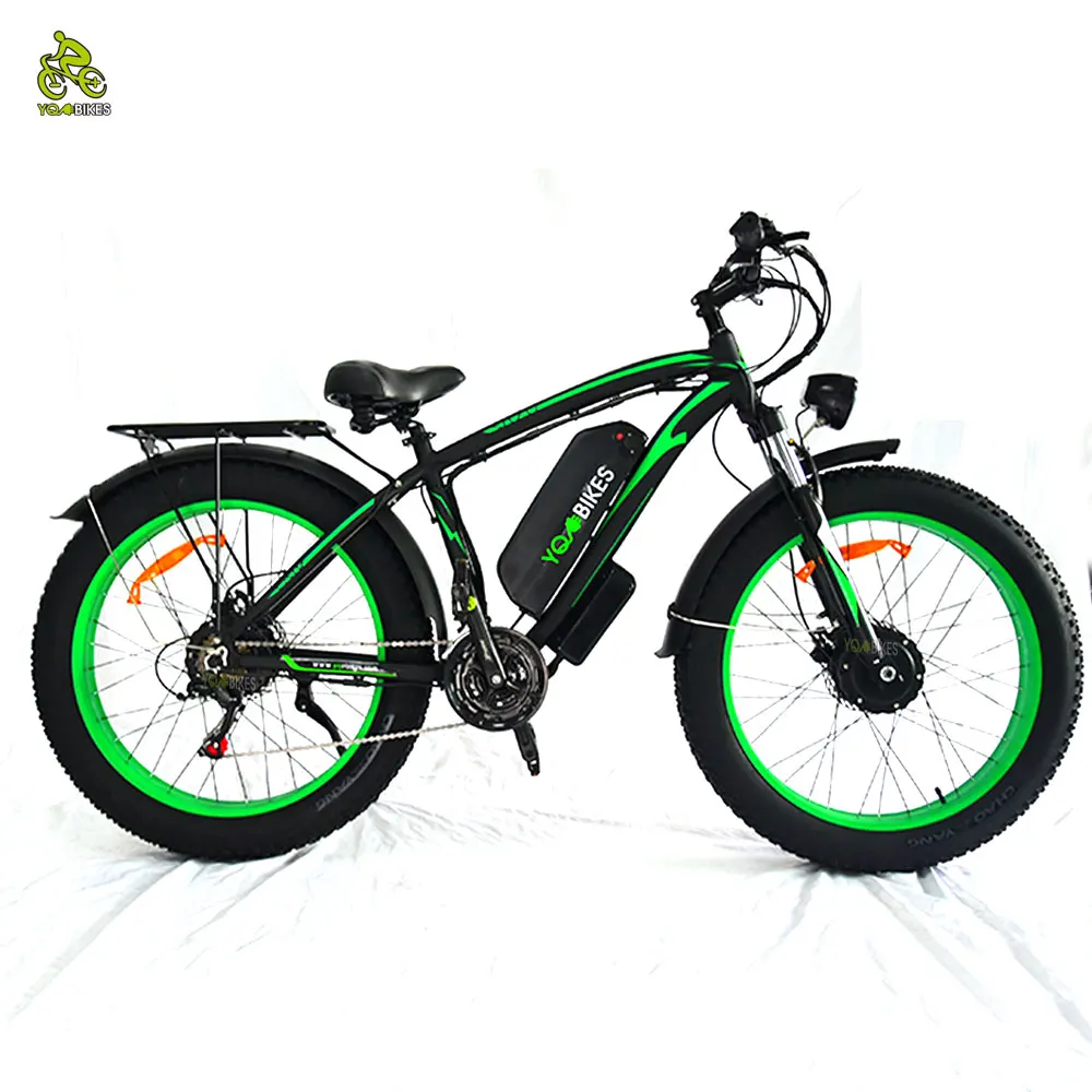 USA EU Warehouse 6-8 Day Delivery 48V15Ah/23Ah Lithium Battery E Bike 26*4.0 2000W Dual Motor Electric Bike e Cycle