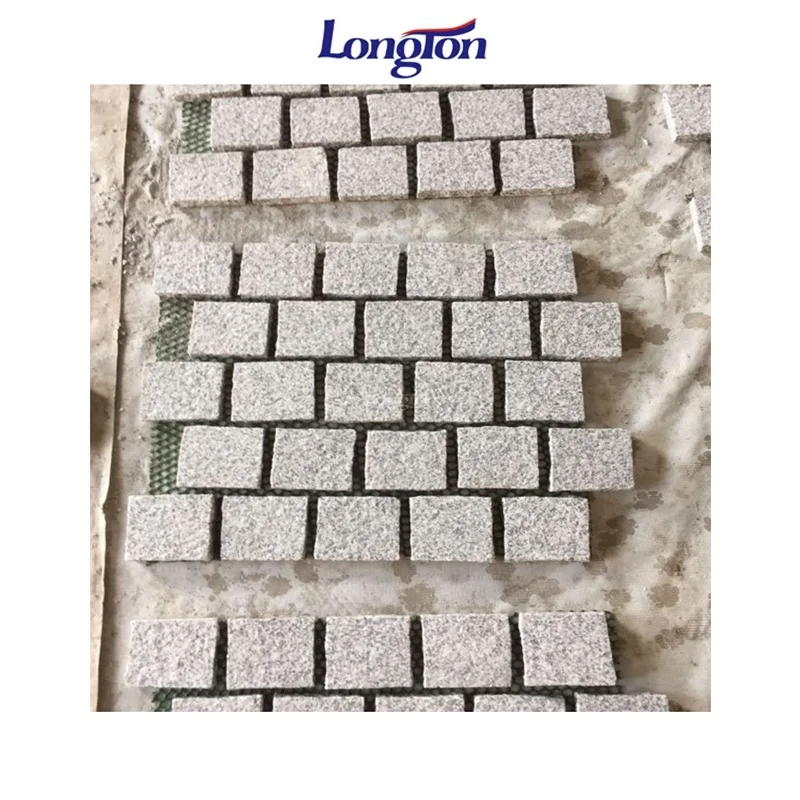 Outdoor Granite Paving Cobbles Stone Patio Granite Garden Driveway Pavers Solid Black Granite Tiles Paving Stone