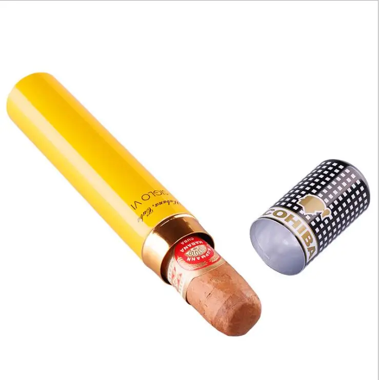 
Customized metal Aluminum Cigar Tube case holder Package 