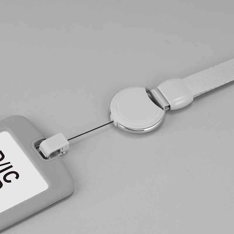 Wholesale Easy to pull buckle work card telescopic buckle hospital school staff card sleeve brand UV printing pattern