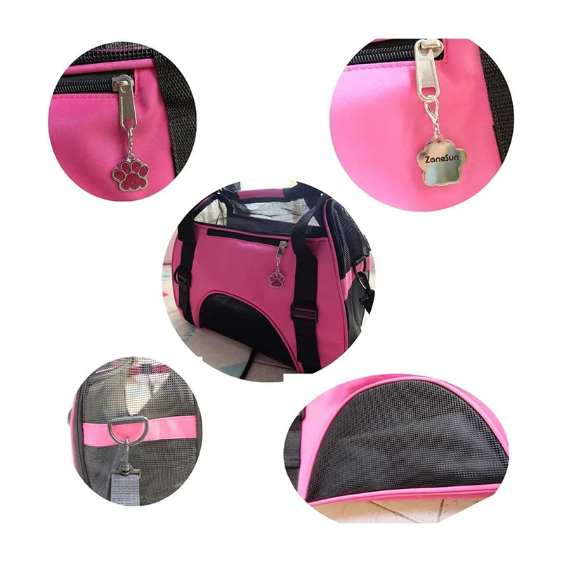 Large volume fashion custom breathable pet cat quilted winter dog carrier  pet bag