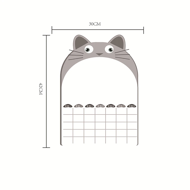 New Arrival Soft Magnetic self adhesive Daily Weekly Monthly Planner Whiteboard