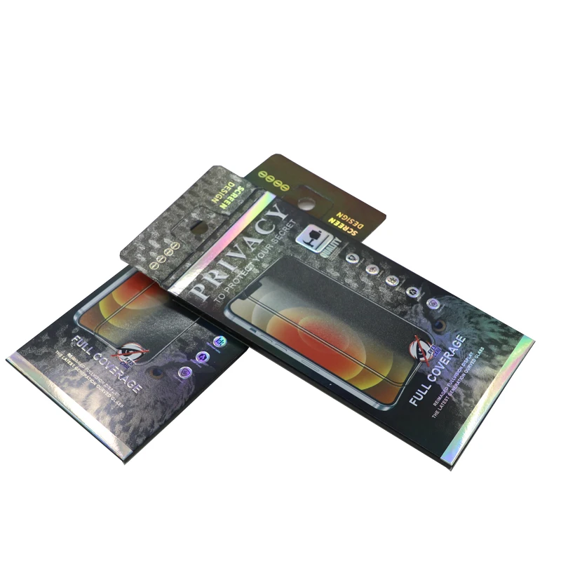 Mobile phone screen protector packaging box printed envelope retail box package for phone screen protector box