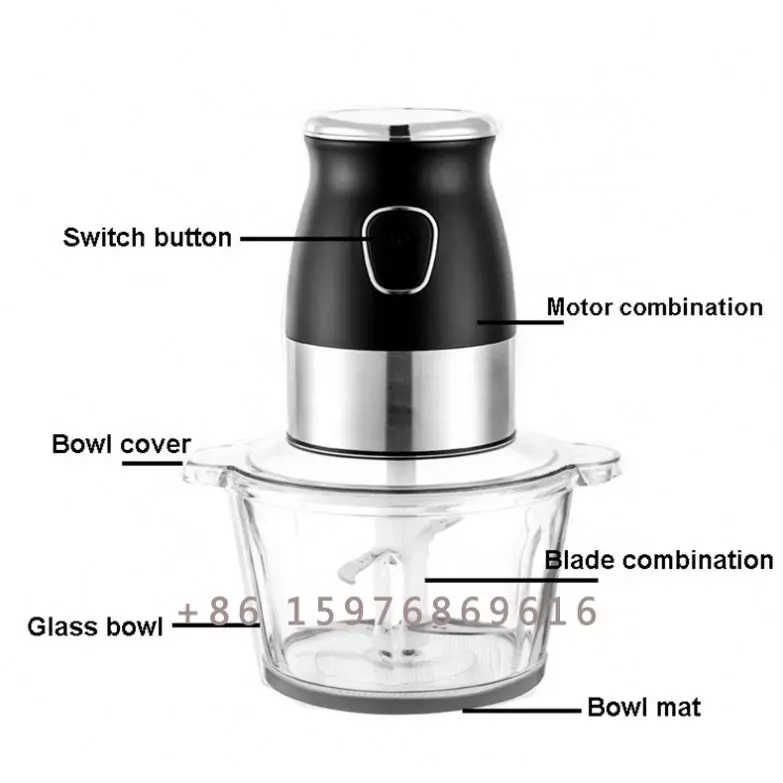 High quality full copper motor 3 in 1 food processor  grinder chopper  blender