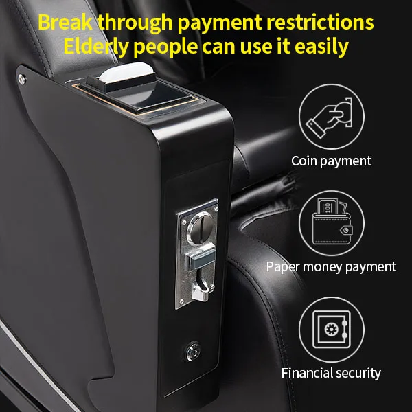 Coin Operated Massage Chair For Commercial Use Zero Gravity 4d Full Body mall Vending Massage Chair Manufacturer Massager