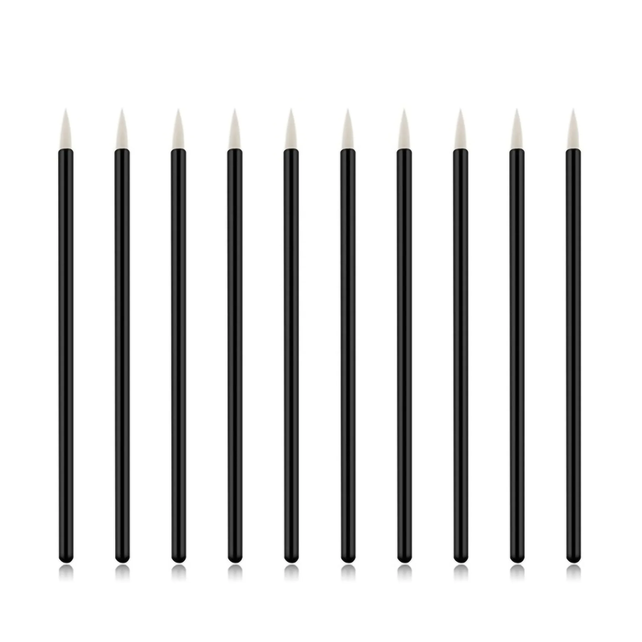Disposable Eyeliner Stick Synthetic Professional Eyeliner Brush Fine Tip Eyeliner Wands Applicator 50 pcs