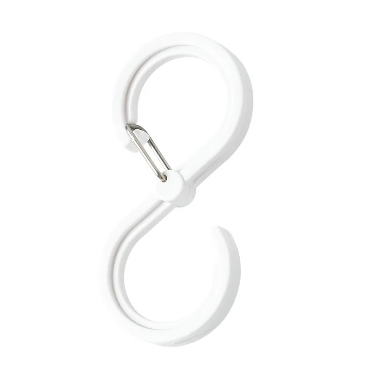 S Shape Hook Lock Hanging Kitchen Bathroom Simple Plastic S-hook Bag Towel Hook