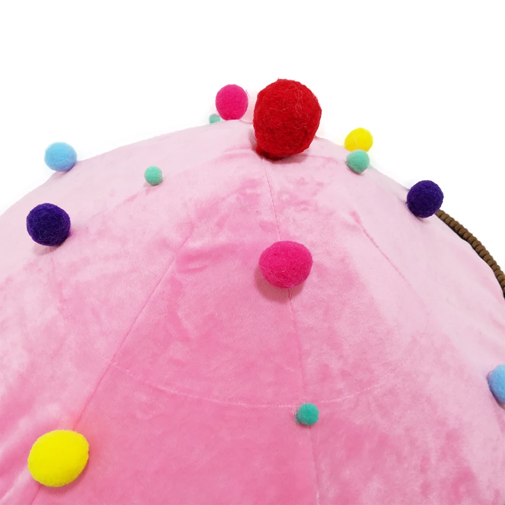 Yangyangpet Small Round Tipi Tent Dutch Indoor Pig Fleece Bedding Soft Guinea Pig Sleep House New Unique Cute Beds Polyester