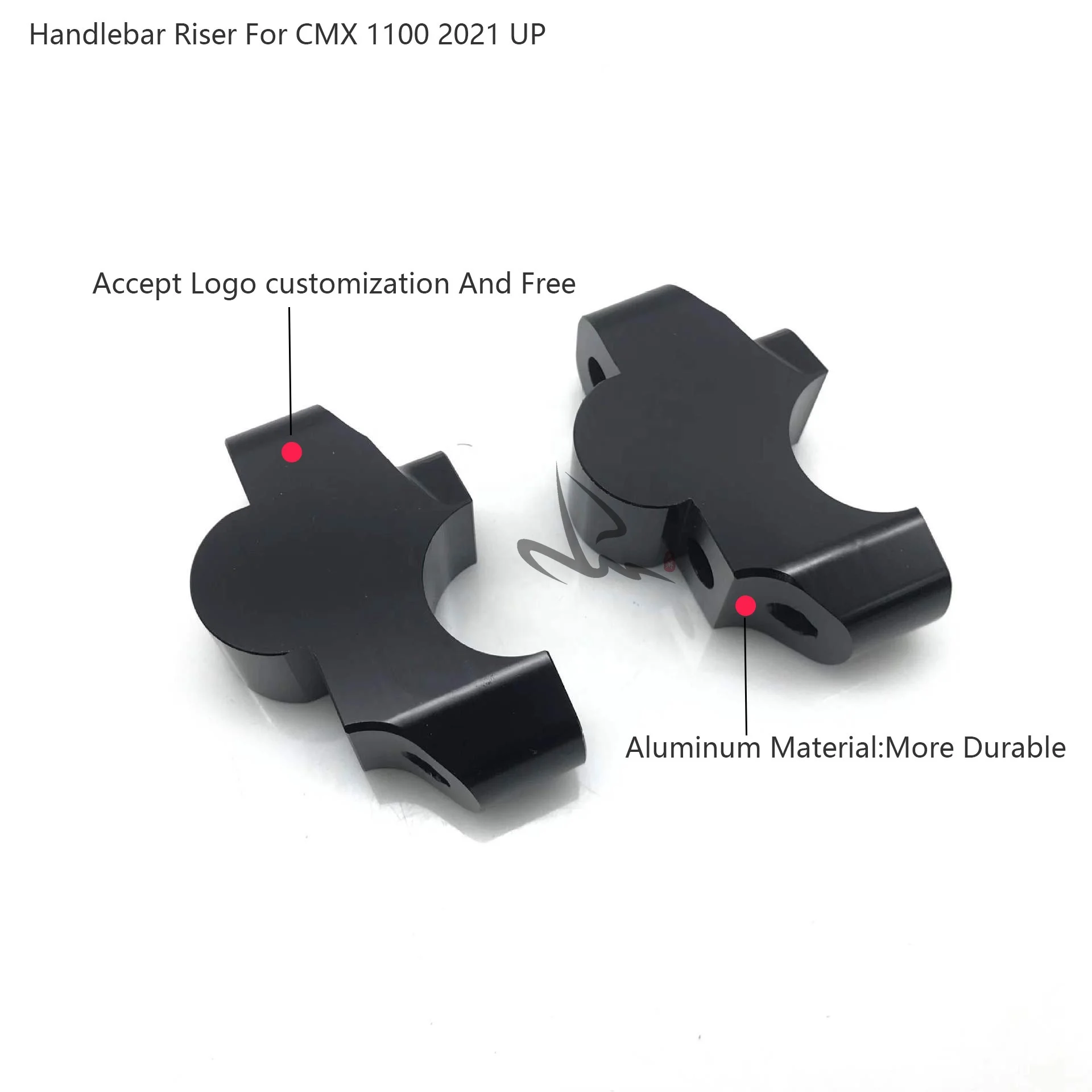 New Motorcycle Aluminum Handlebar Riser Bar Mount Handle Clamp Kit For Honda Rebel 1100 CMX 1100 2021 UP Parts