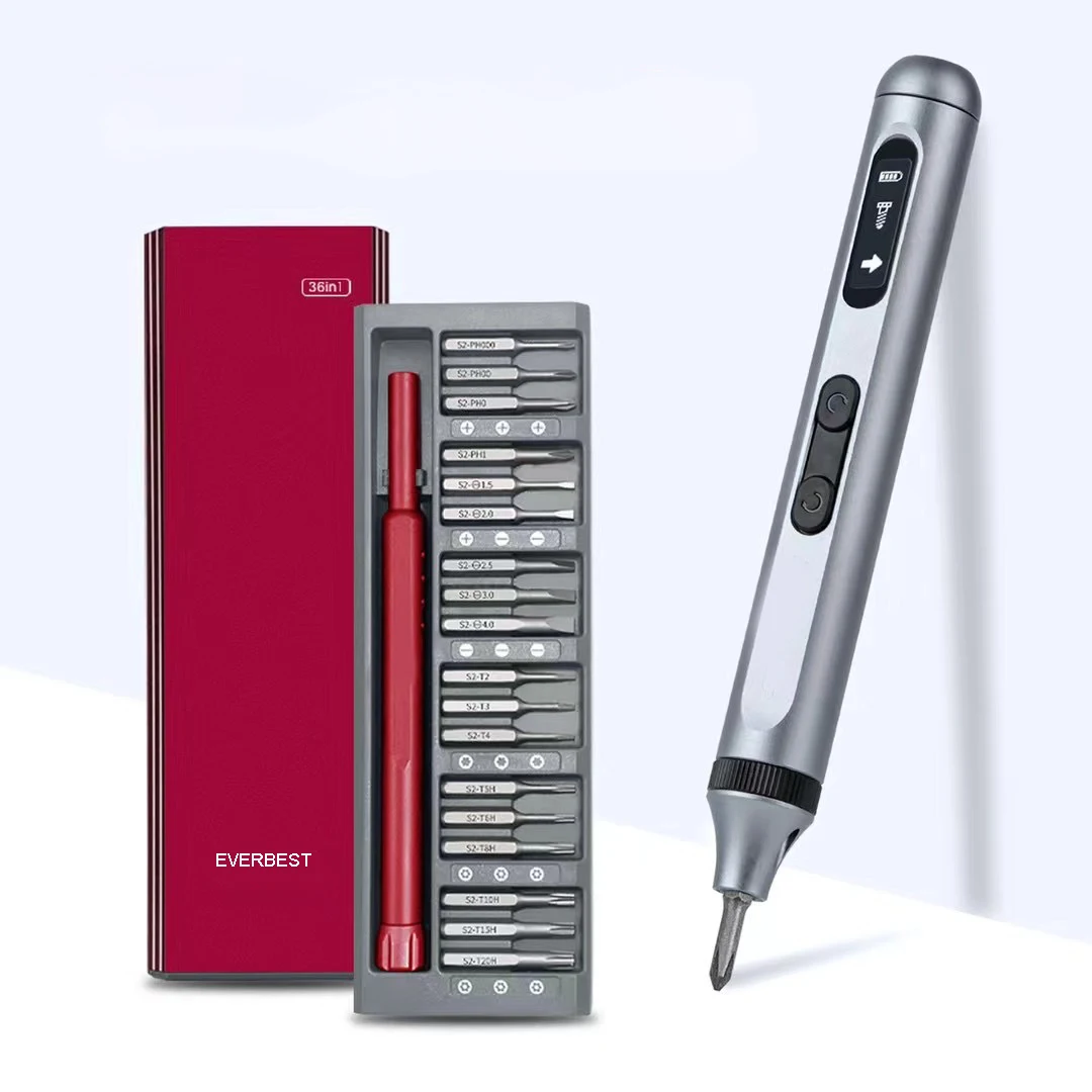 Power Screwdriver Set with LED light for Home Computer Repair Tools Multi-fuctional Electric screwdriver set 38in1