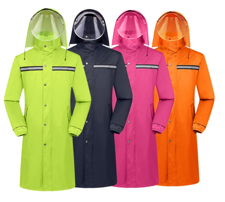 High Quality Rain Coat Poncho Waterproof Raincoat Customized Logo Printed Long Reusable PVC  raincoat
