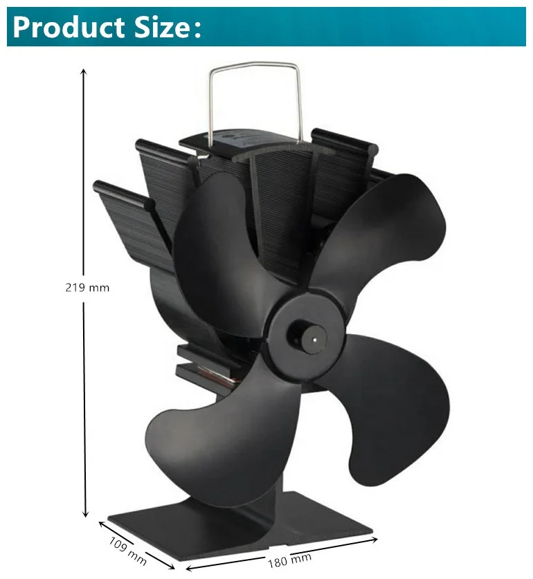 Amazon, высококачественный тепловой вентилятор, экологически чистый продукт, Ebay, вентилятор для газового камина, дровяная плита