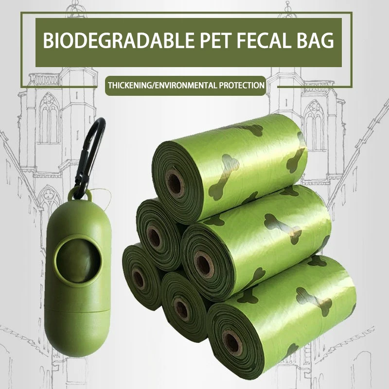 2023 Amazon-Best Selling Plastic Capsule Shape Dog Waste Bags With Clip