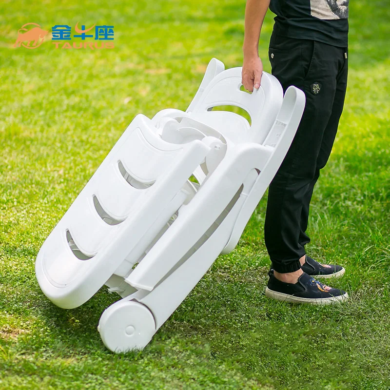 Шезлонг, Пляжная уличная пластиковая мебель, складное пляжное кресло с откидывающейся спинкой, стул для плавания у бассейна, кроватка с откидывающейся спинкой