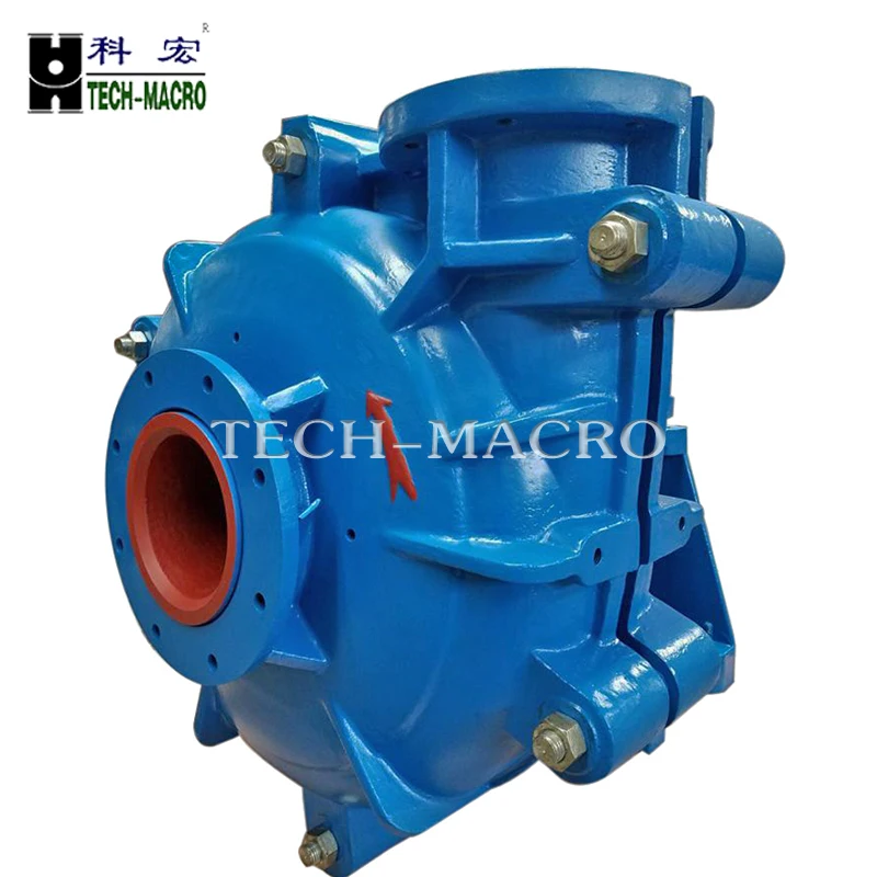
High temperature slag pump rubber impeller centrifugal horizontal slurry pump 