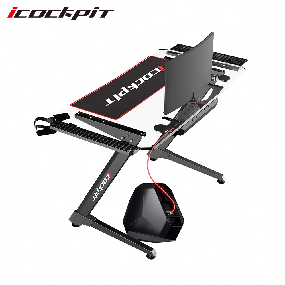 Лидер продаж на Amazon, компьютерный стол со светодиодной подсветкой, игровой Настольный ПК, стол для ноутбука