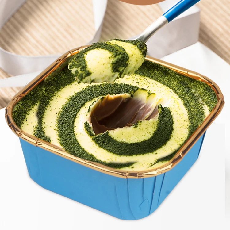 Food Grade PET Coated Paper Baking Cup with Lid,Heat Resistant Greaseproof Bread Muffin Cake Disposable Paper Baking Mold