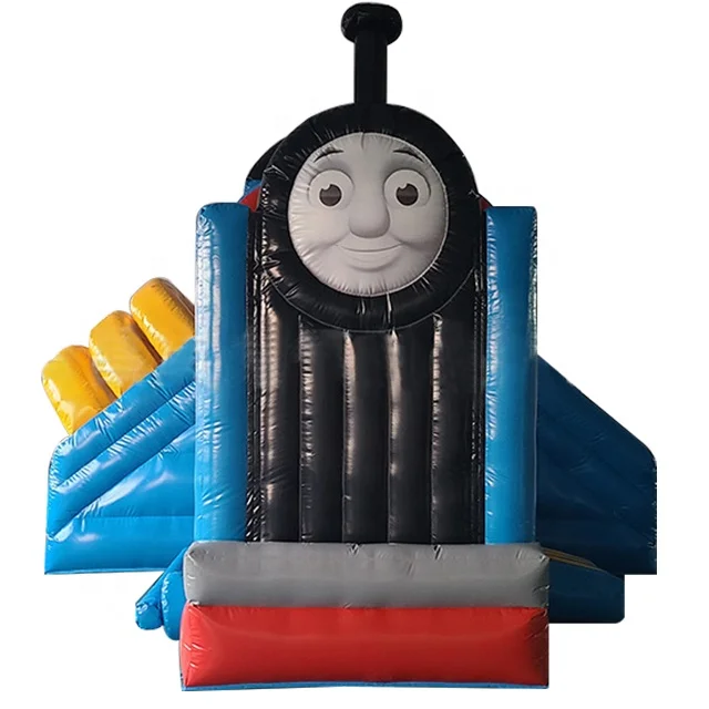 Горячая распродажа индивидуальный дизайн ПВХ Thomas поезд надувной дом поставщик в Китае