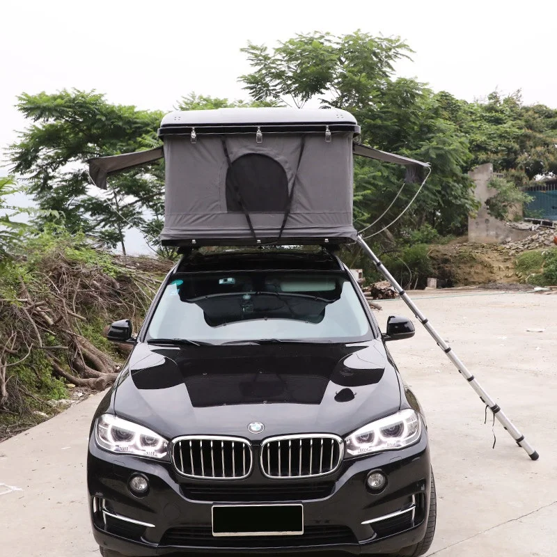 4WD Overlanding Camping Truck Roof Rack Tent Canvas 2 Person Hard Shell Roof Top Tent For Sale
