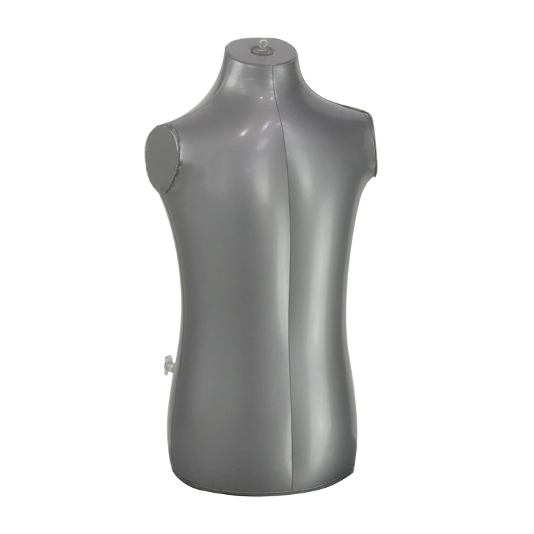 Hanging Torso Mannequin Upper Body Plastic PVC Grey Dummy Clothing Shops Inflatable Mannequins