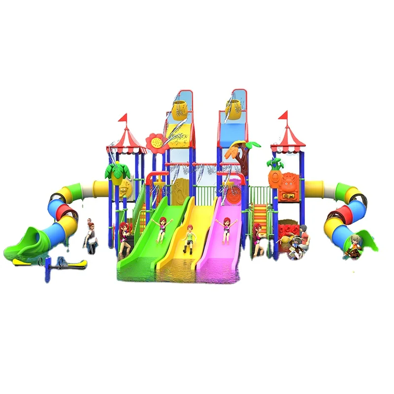 Amusement Park Attractive Children Outdoor Garden Slide Playground Equipment