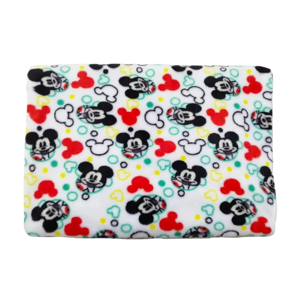 2021 Cheap knitted coral fleece 100% polyester fabric single double-sided for pajamas blankets toy fabric