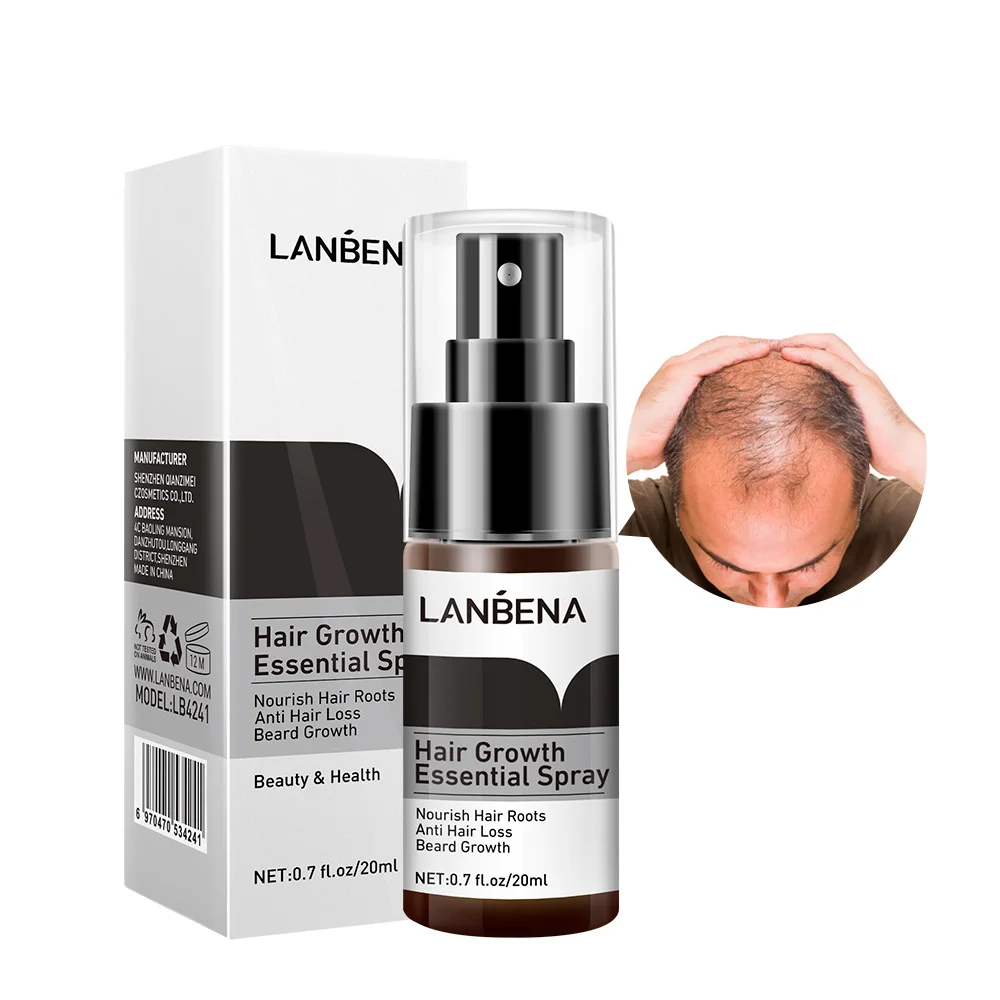 LANBENA custom Brand Fast Hair Growth Oil With Herbal And Biotin Hair Growth Spray Growth Supplement For Stronger Thicker Longer