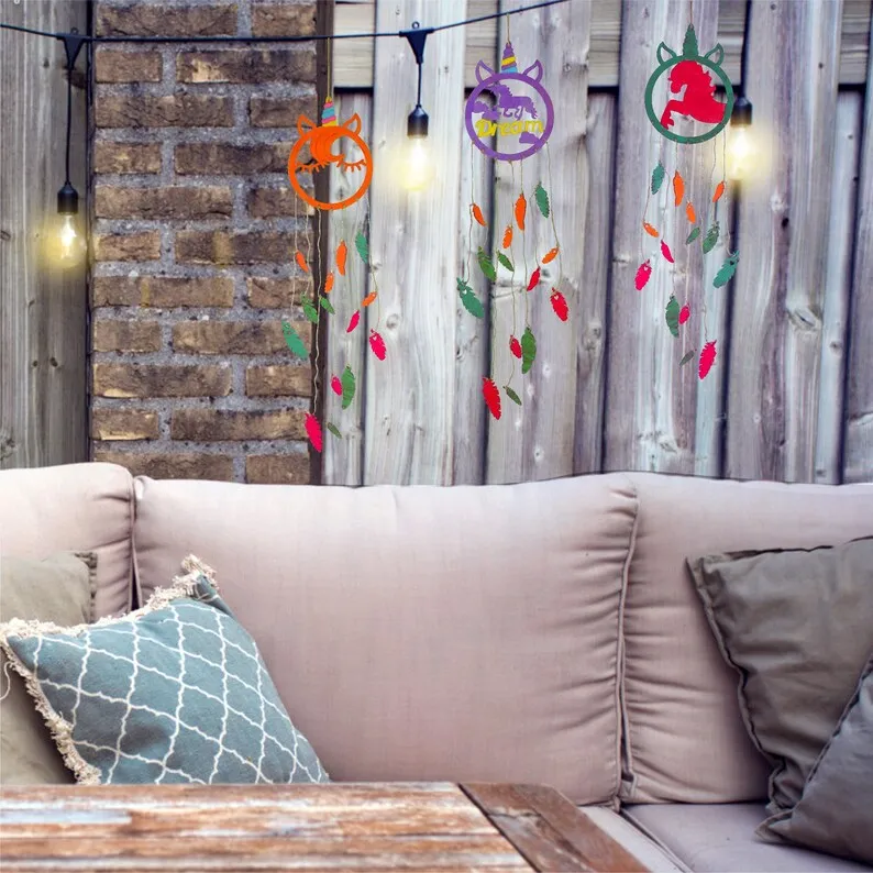 DIY Unicorn Dream Catcher Painting Craft Kit DIY Arts and Crafts Painting Kit for Girls 3 Dream Catchers Paints Accessories